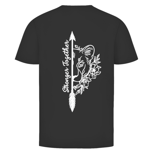 Stronger Together Löwin Rückendruck | Unisex T-Shirt