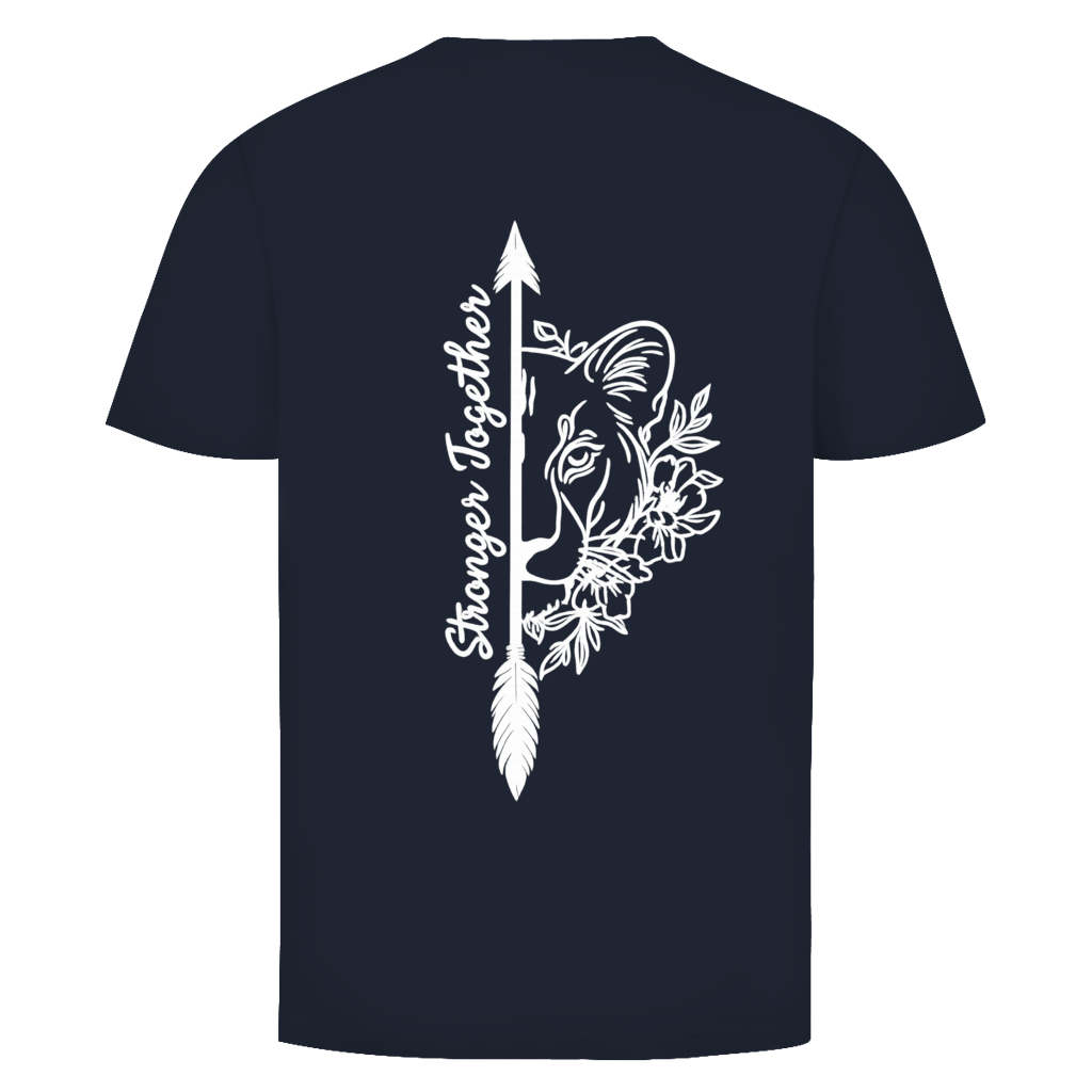 Stronger Together Löwin Rückendruck | Unisex T-Shirt
