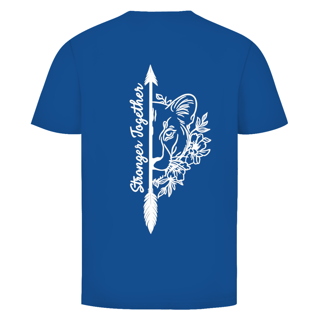 Stronger Together Löwin Rückendruck | Unisex T-Shirt