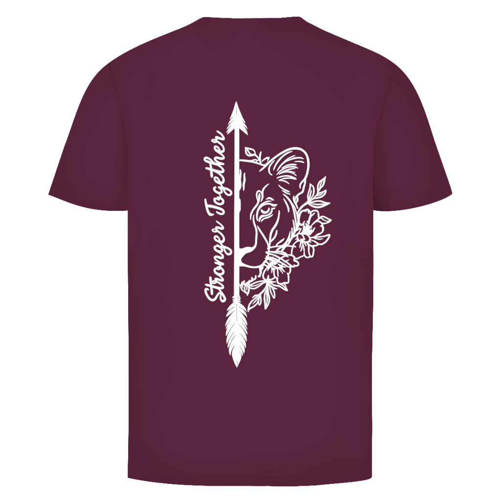 Stronger Together Löwin Rückendruck | Unisex T-Shirt