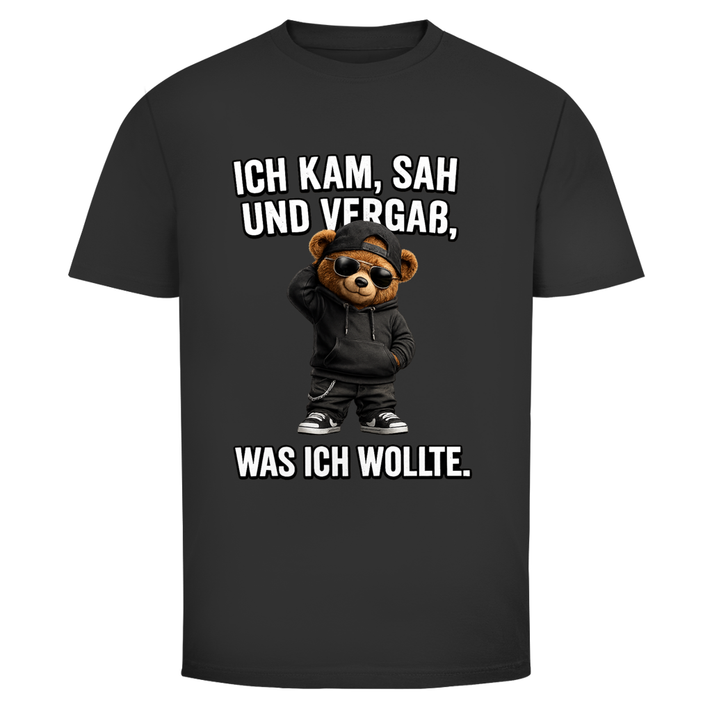 Ich kam sah und vergaß Teddy | Unisex T-Shirt