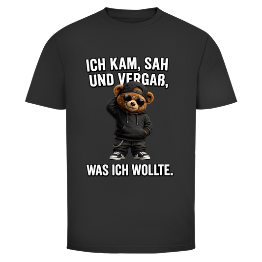 Ich kam sah und vergaß Teddy | Unisex T-Shirt