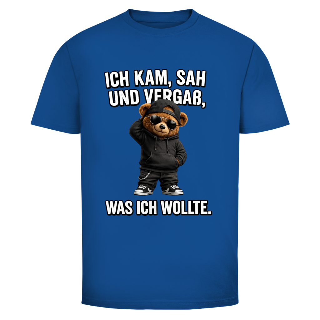 Ich kam sah und vergaß Teddy | Unisex T-Shirt