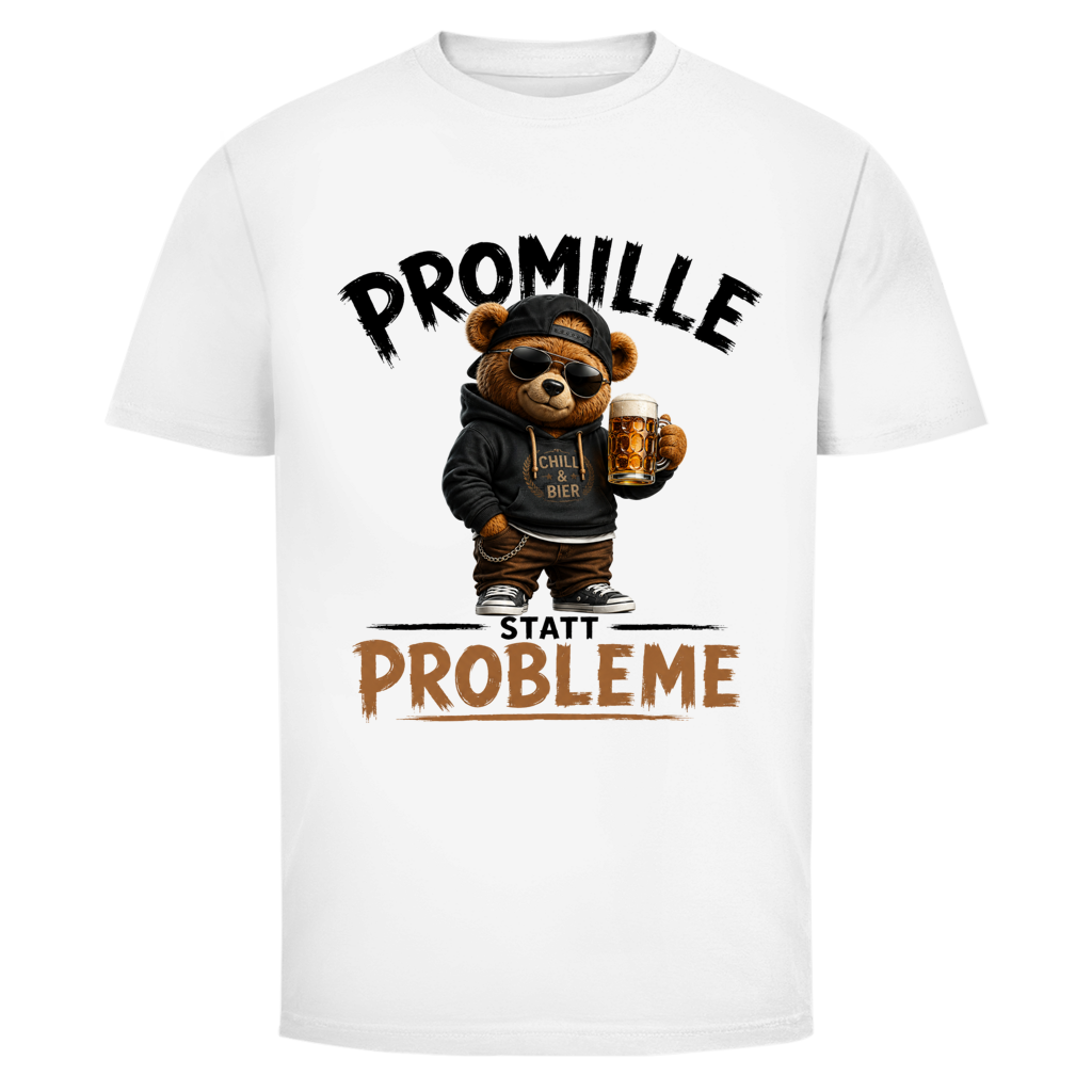 Promille statt Probleme Teddy | Unisex T-Shirt