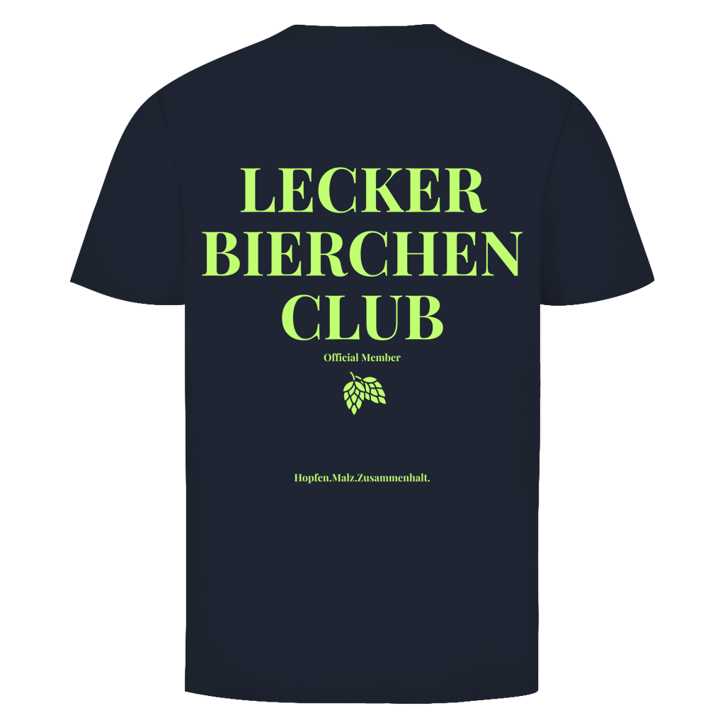 Lecker Bierchen Club T-Shirt in Navy