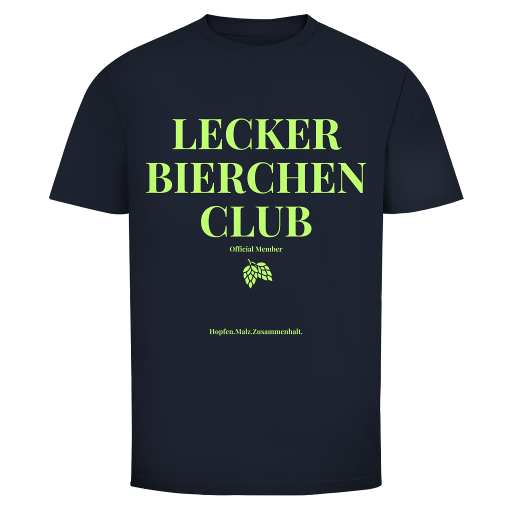 Lecker Bierchen Club T-Shirt in Navy
