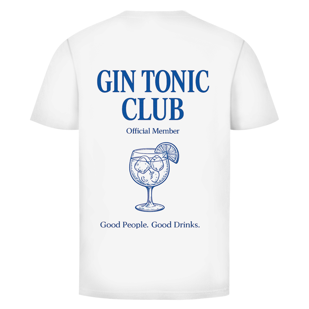Gin Tonic Club Rückendruck | Unisex T-Shirt