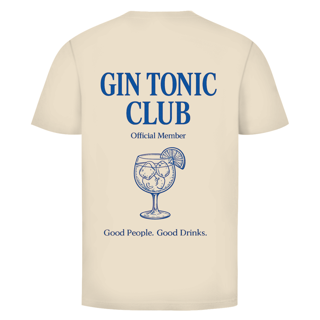 Gin Tonic Club Rückendruck | Unisex T-Shirt