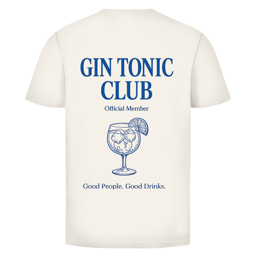 Gin Tonic Club Rückendruck | Unisex T-Shirt