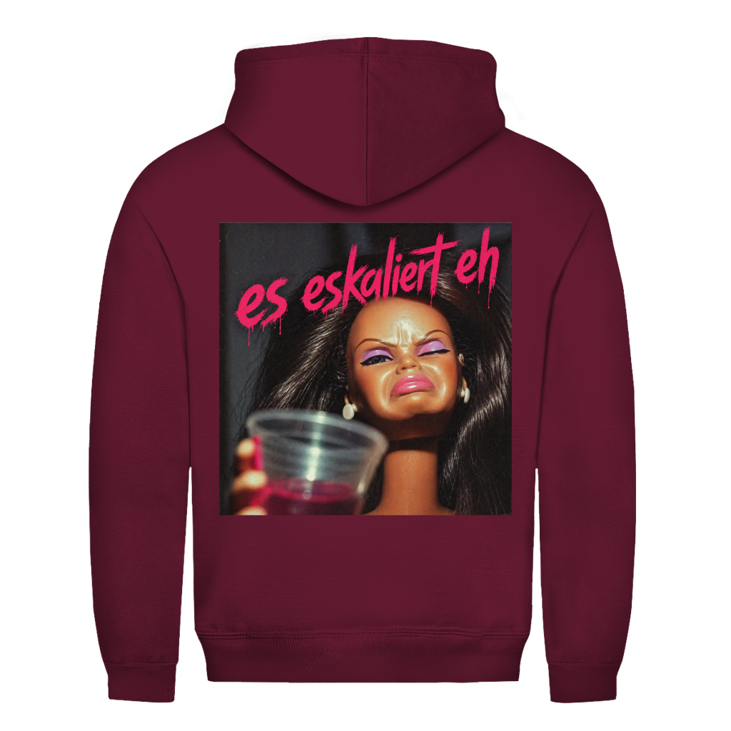 Doll es eskaliert eh Rückendruck | Unisex Hoodie