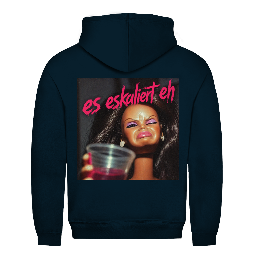 Doll es eskaliert eh Rückendruck | Unisex Hoodie