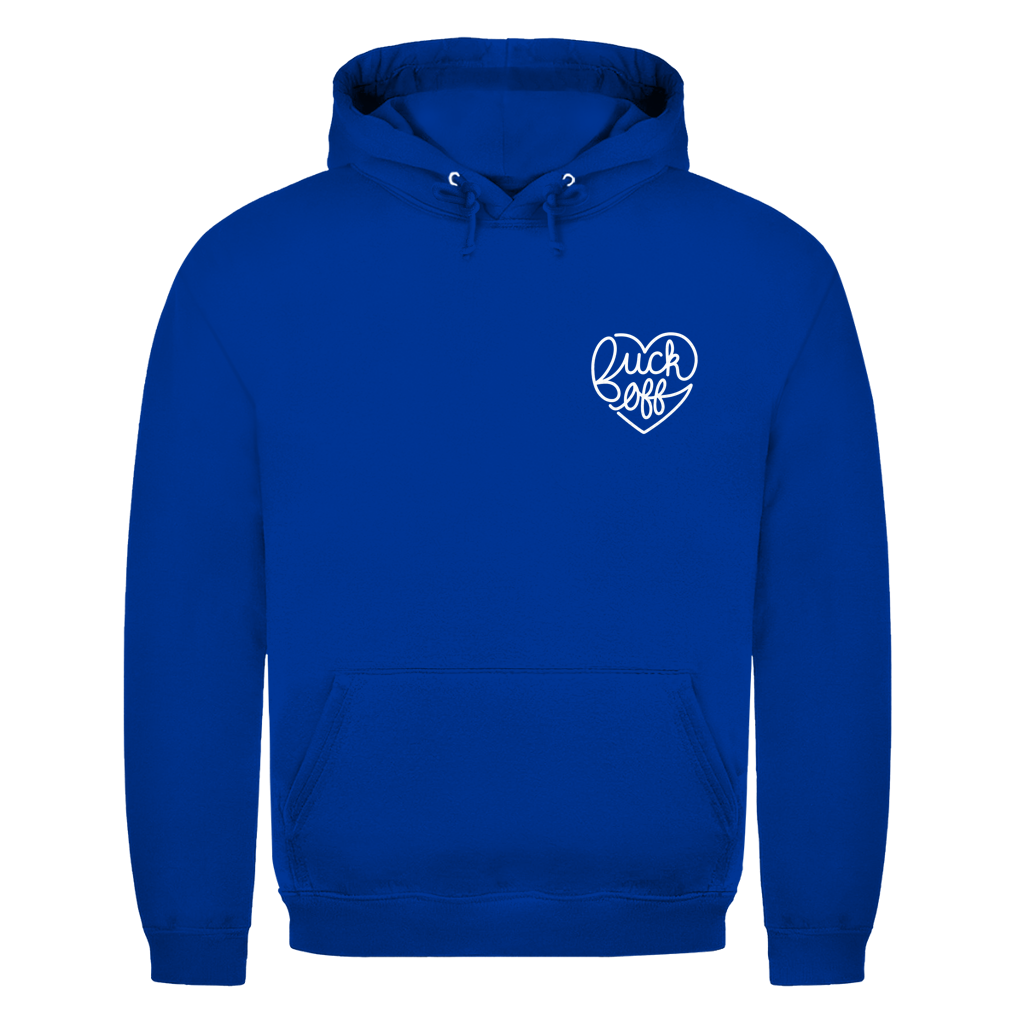 Fuck off Herz Brustdruck | Unisex Hoodie