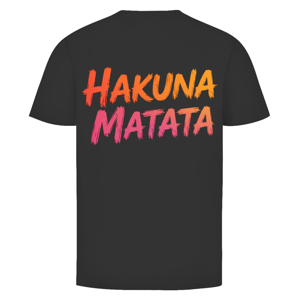 Hakuna buntes Matata Rückendruck | Unisex T-Shirt