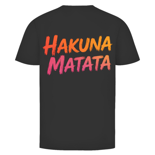 Hakuna buntes Matata Rückendruck | Unisex T-Shirt