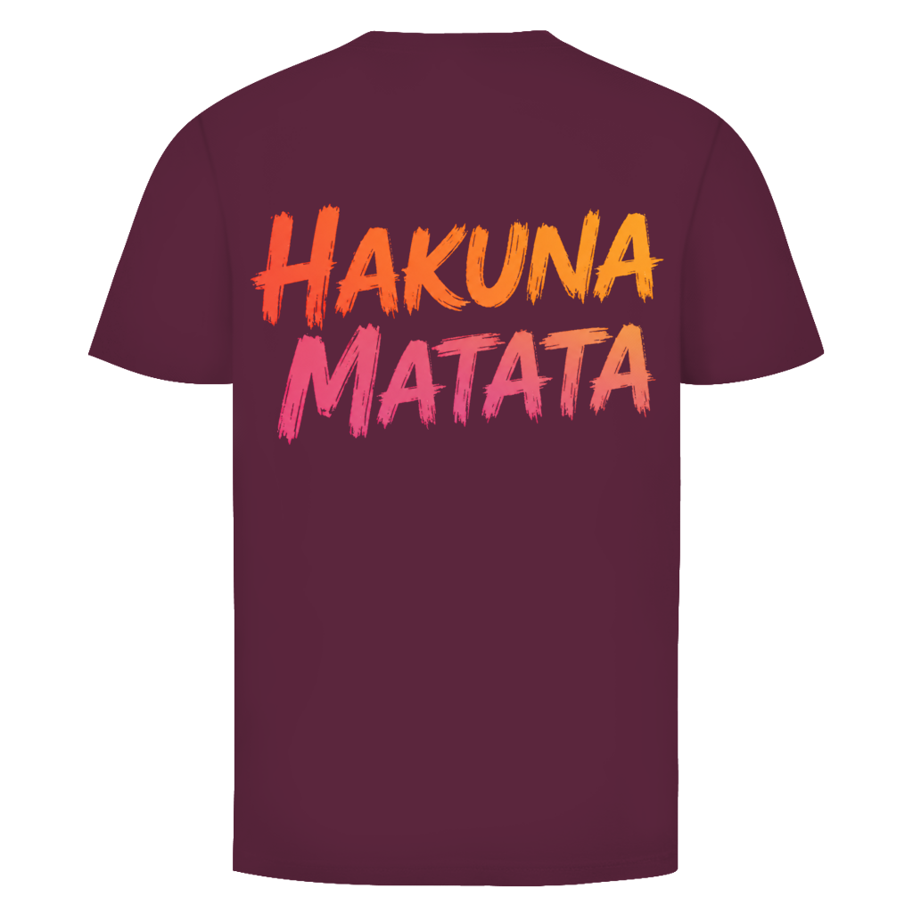 Hakuna buntes Matata Rückendruck | Unisex T-Shirt