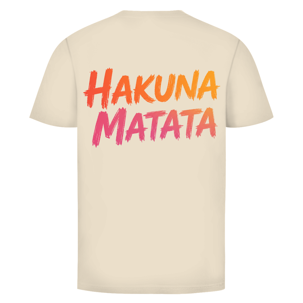 Hakuna buntes Matata Rückendruck | Unisex T-Shirt