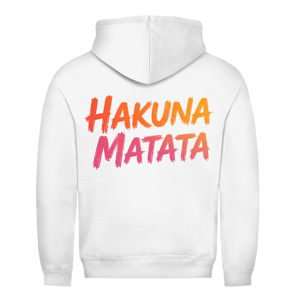 Hakuna buntes Matata Rückendruck | Unisex Hoodie