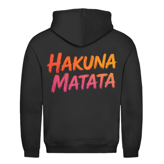 Hakuna buntes Matata Rückendruck | Unisex Hoodie