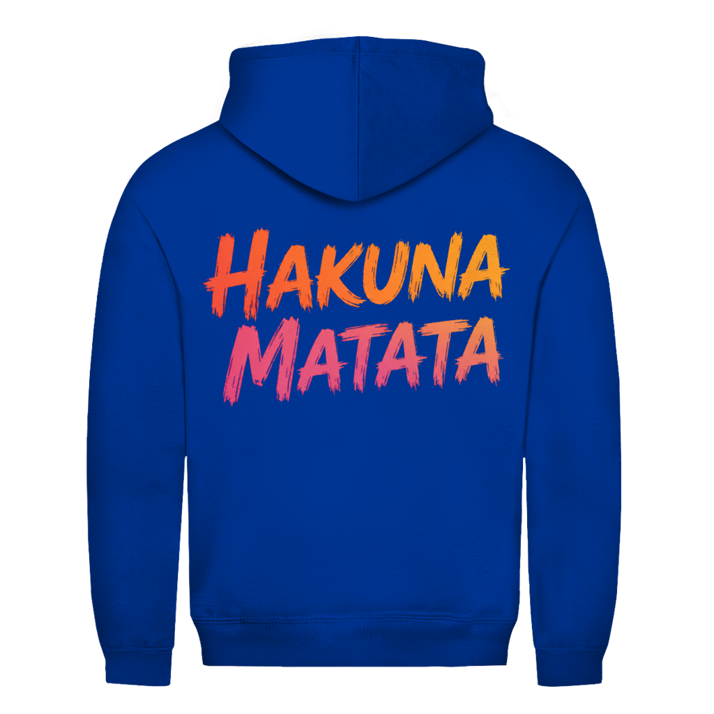 Hakuna buntes Matata Rückendruck | Unisex Hoodie