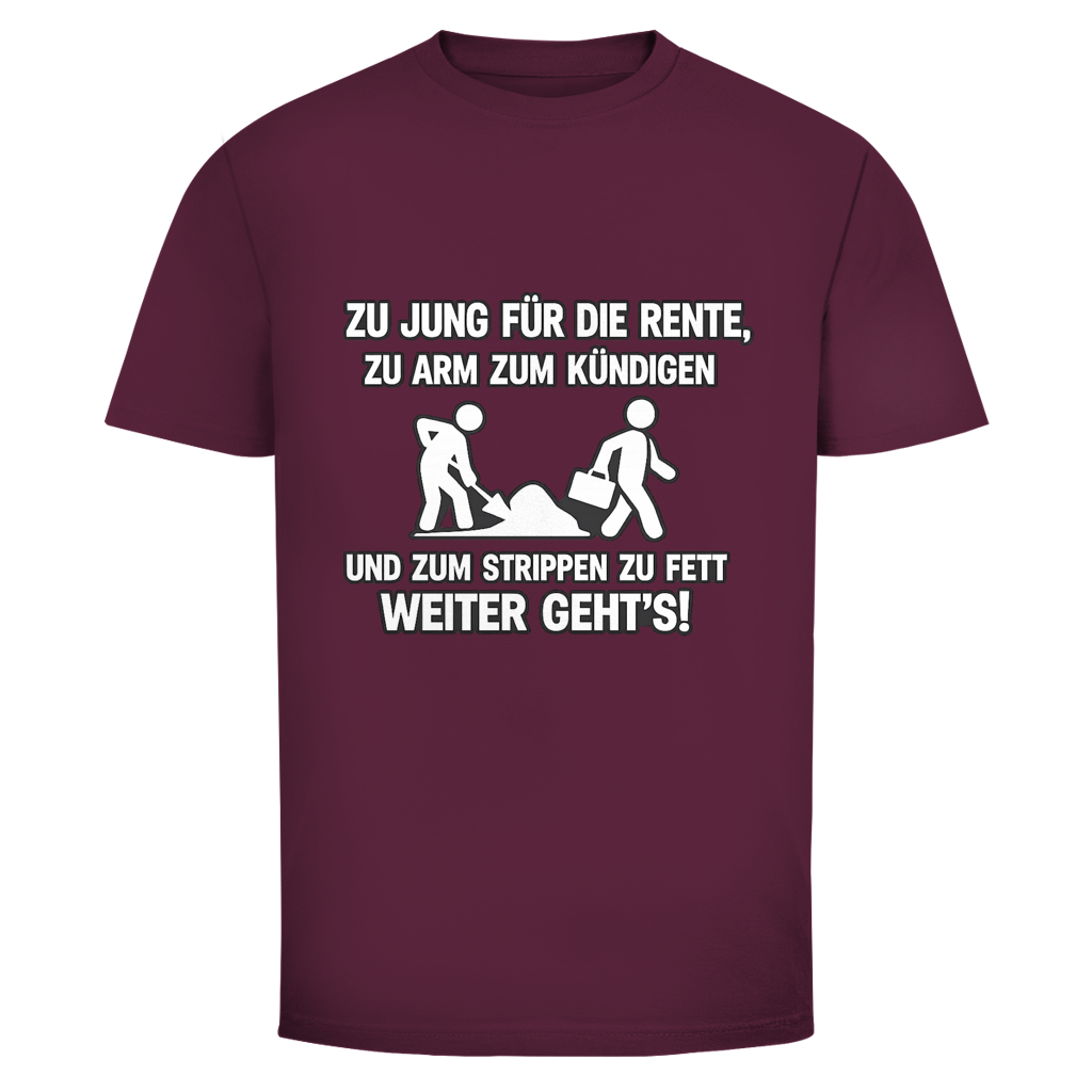 Zum strippen zu fett | Unisex T-Shirt