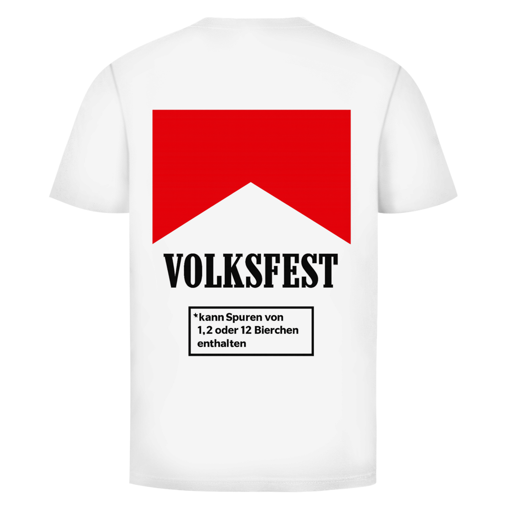 Volksfest kann spuren Rückendruck | Unisex T-Shirt