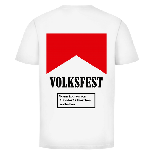 Volksfest kann spuren Rückendruck | Unisex T-Shirt