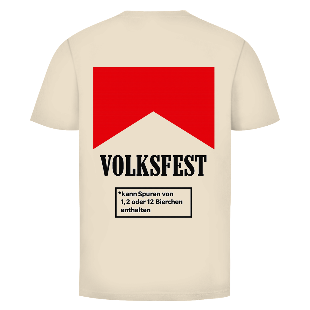 Volksfest kann spuren Rückendruck | Unisex T-Shirt