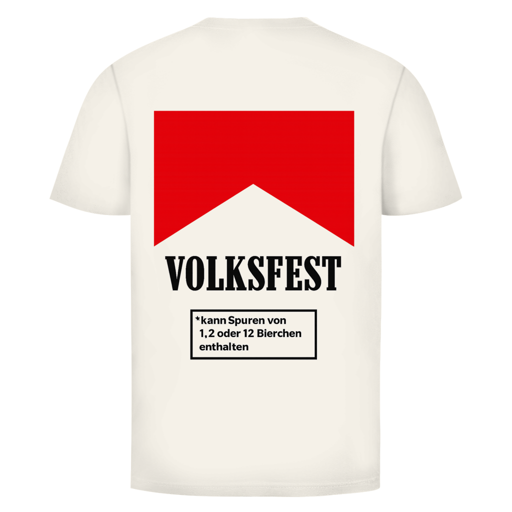 Volksfest kann spuren Rückendruck | Unisex T-Shirt