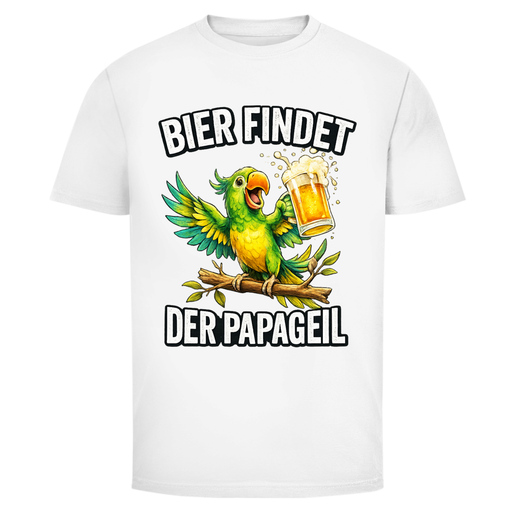 Bier findet der Papageil | Unisex T-Shirt