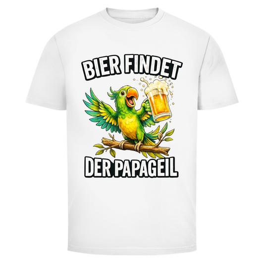 Bier findet der Papageil | Unisex T-Shirt