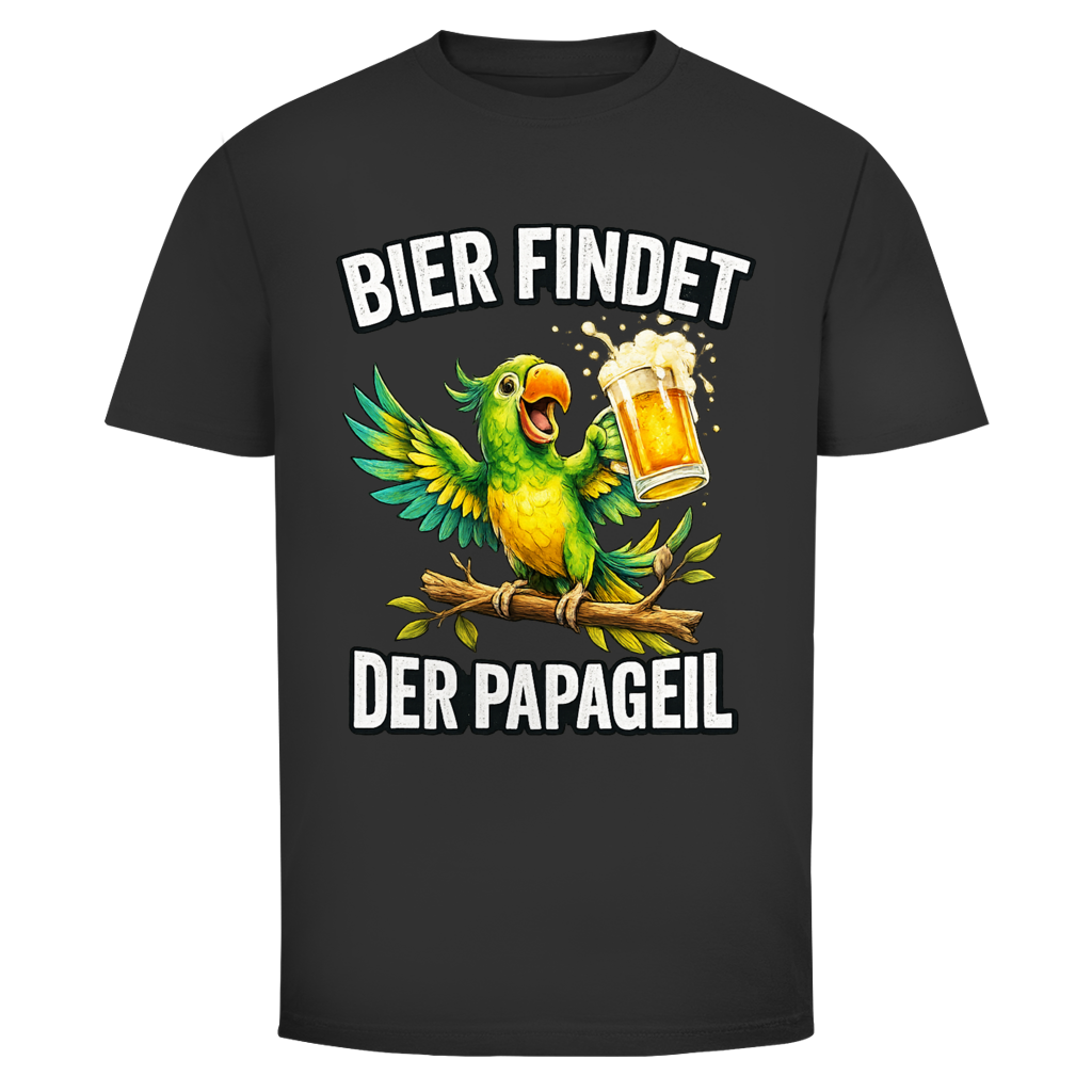 Bier findet der Papageil | Unisex T-Shirt