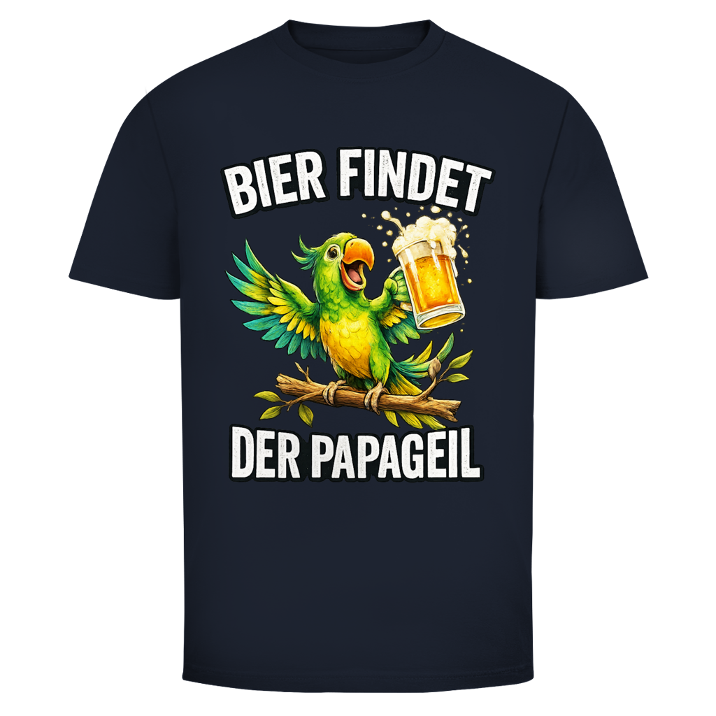 Bier findet der Papageil | Unisex T-Shirt