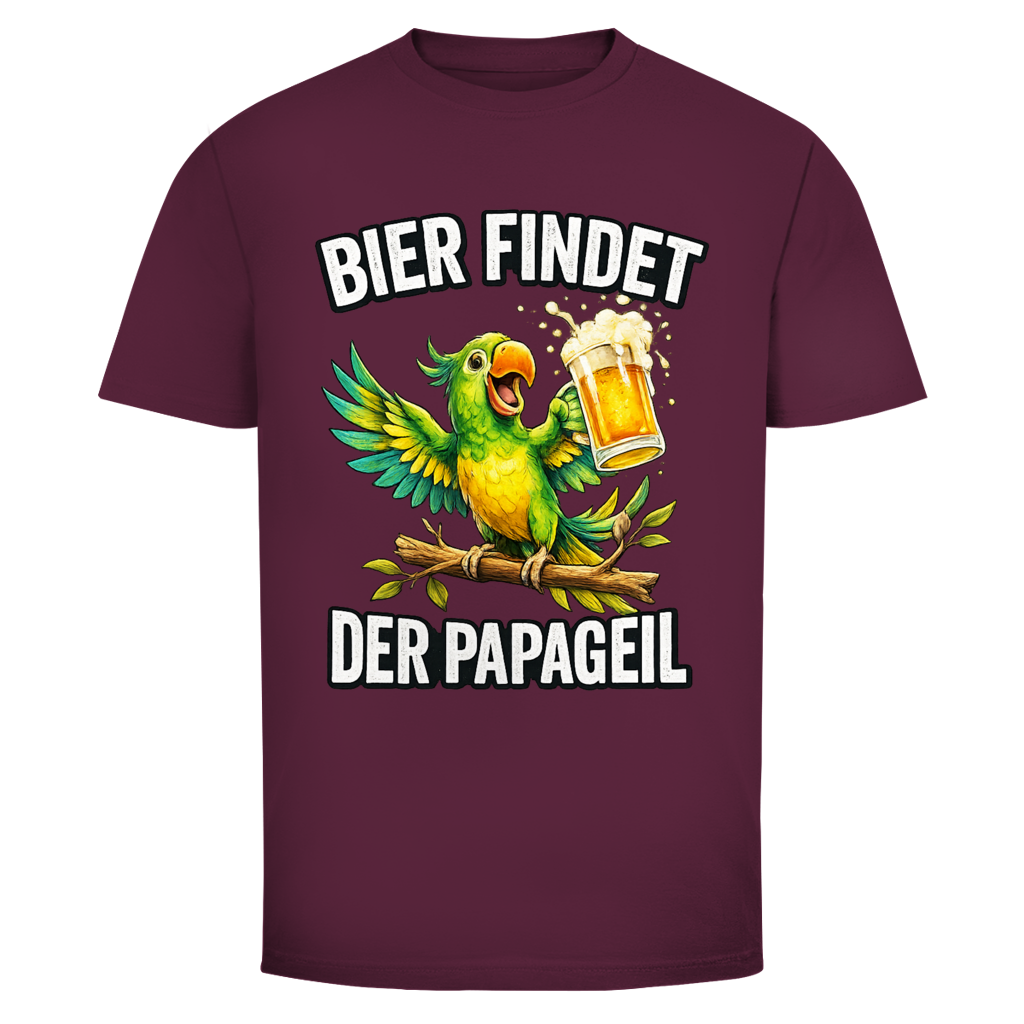 Bier findet der Papageil | Unisex T-Shirt