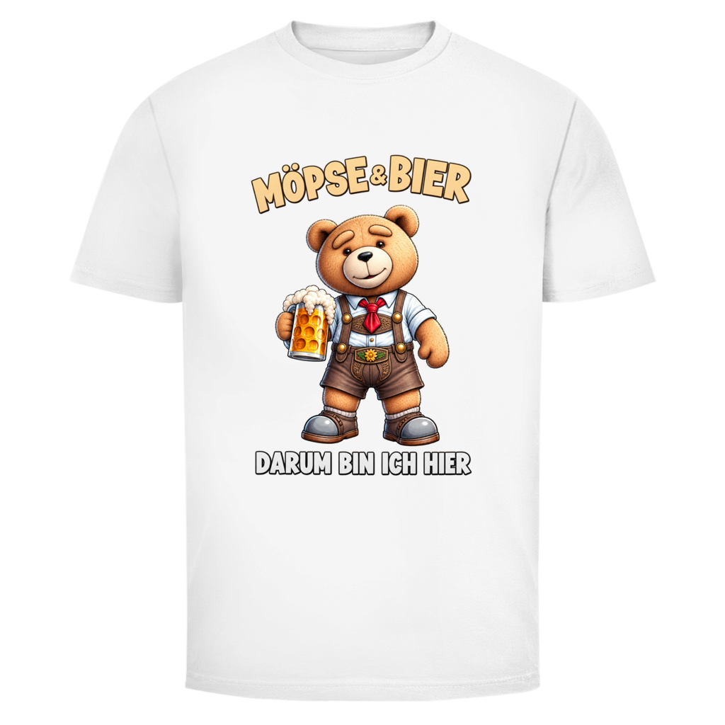 Möpse & Bier Teddy | Unisex T-Shirt