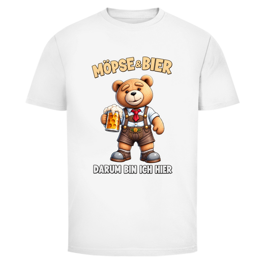 Möpse & Bier Teddy | Unisex T-Shirt