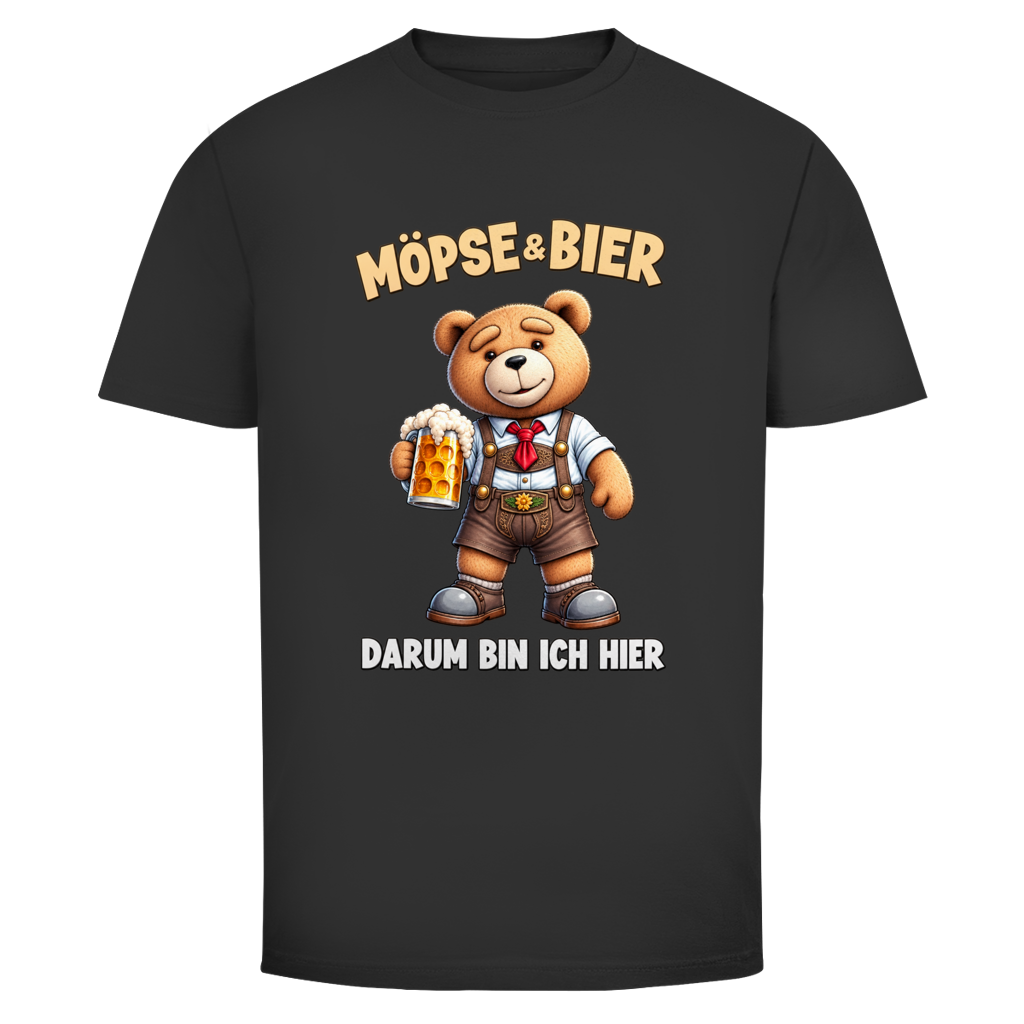 Möpse & Bier Teddy | Unisex T-Shirt