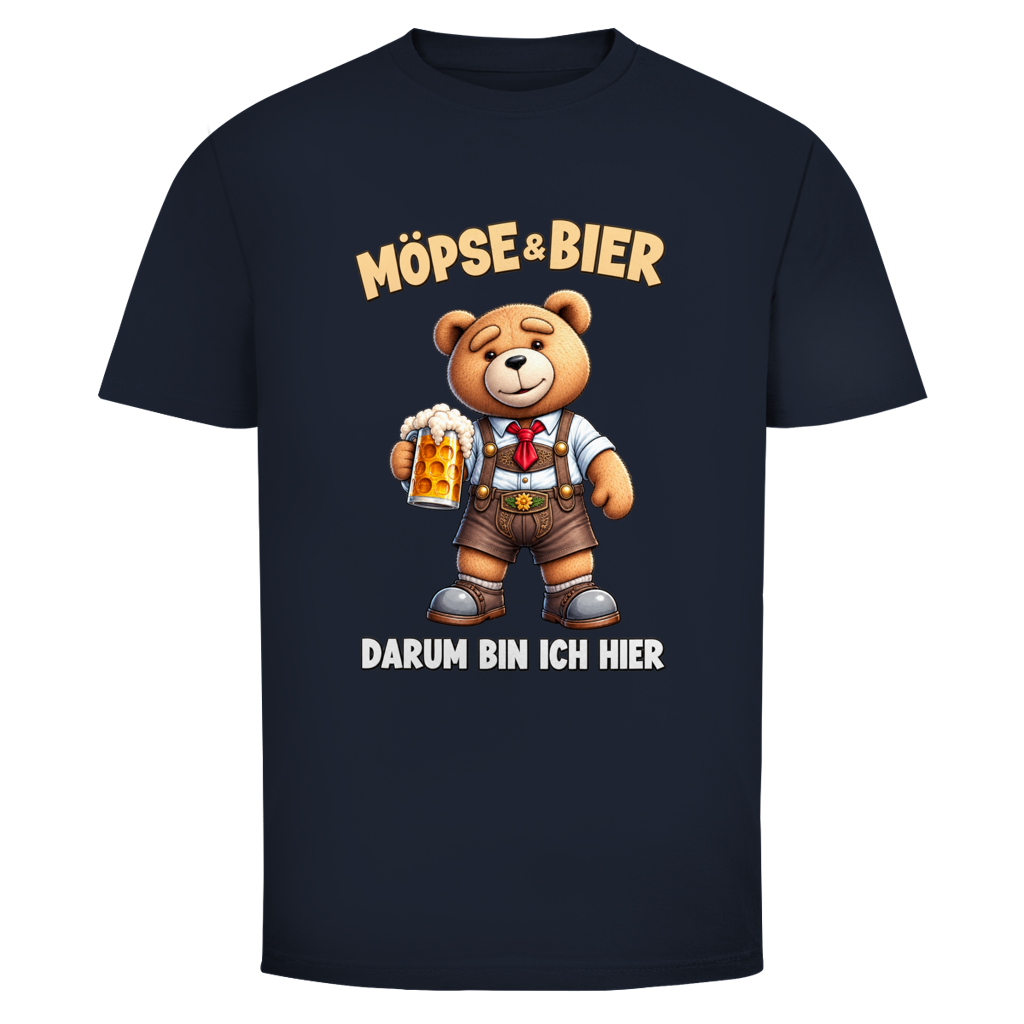 Möpse & Bier Teddy | Unisex T-Shirt