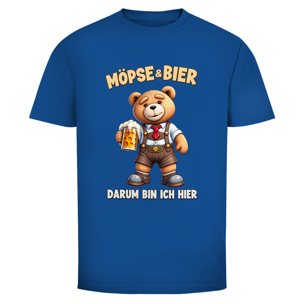 Möpse & Bier Teddy | Unisex T-Shirt