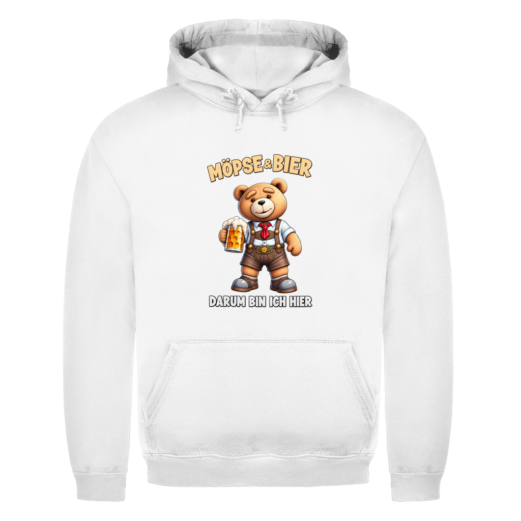 Möpse & Bier Teddy | Unisex Hoodie