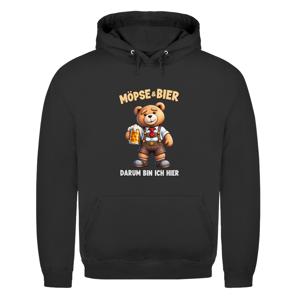 Möpse & Bier Teddy | Unisex Hoodie