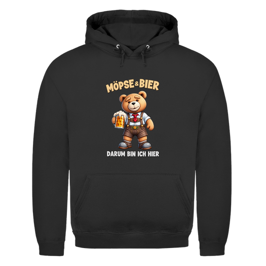 Möpse & Bier Teddy | Unisex Hoodie