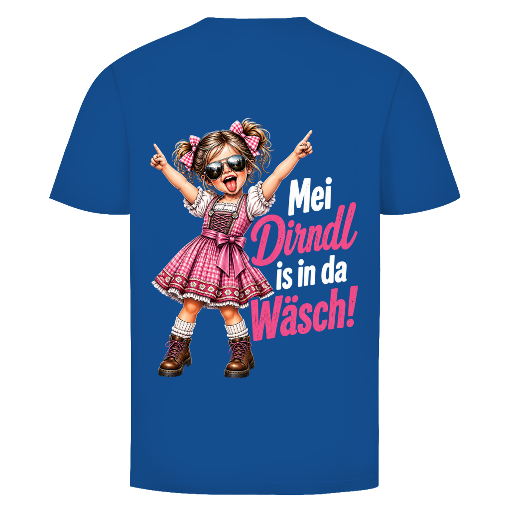 Dirndl in da Wäsch Rückendruck | Unisex T-Shirt