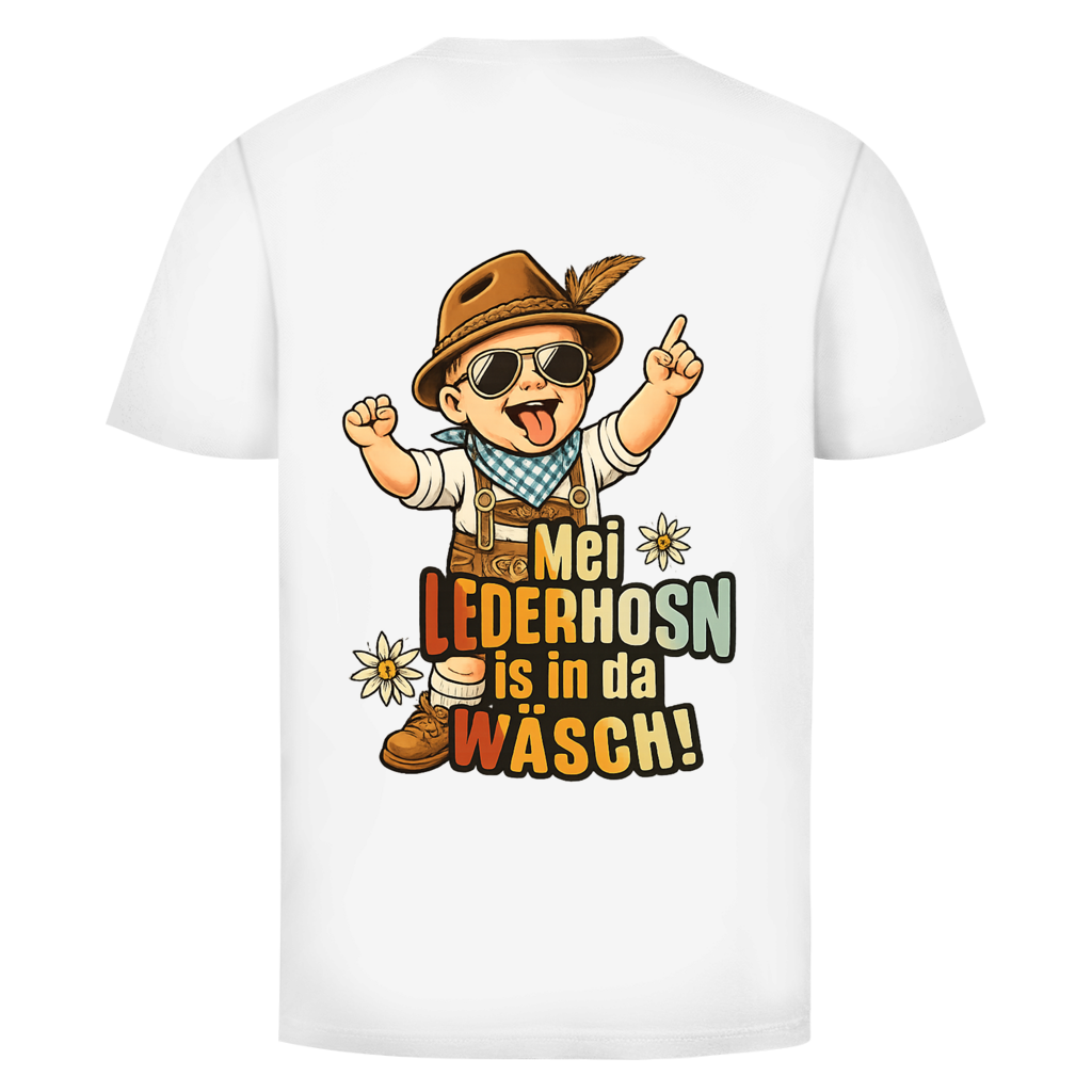 Mei Lederhosn Rückendruck | Unisex T-Shirt