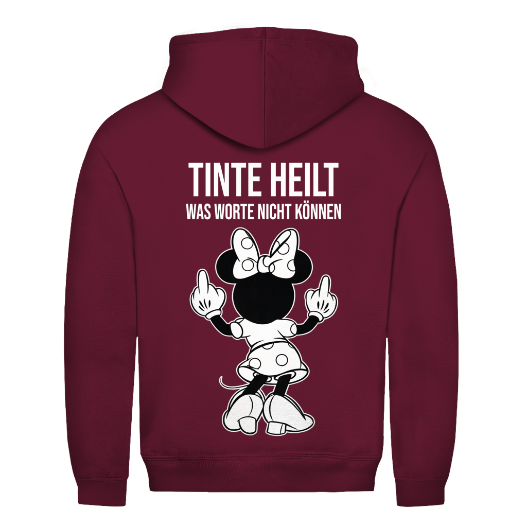 Tinte Heilt Mäuschen Rückendruck | Unisex Hoodie