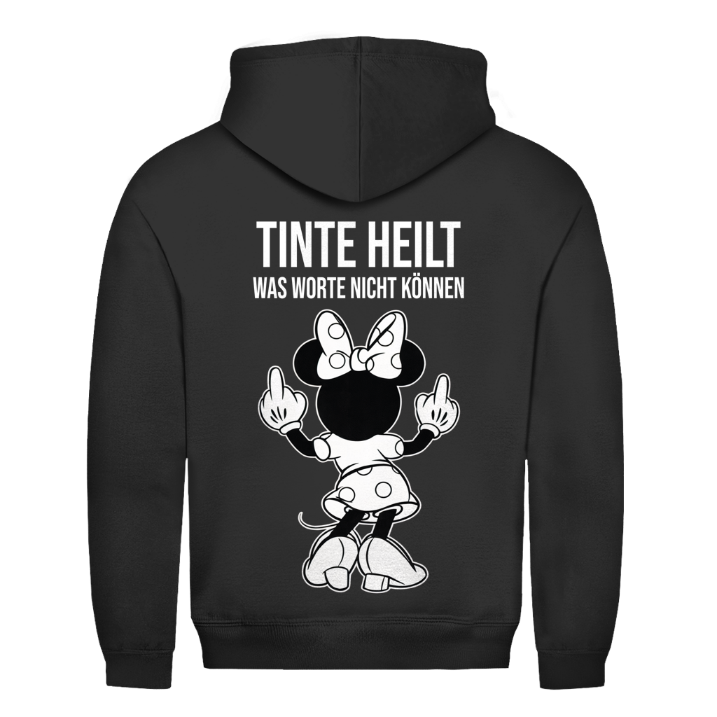 Tinte Heilt Mäuschen Rückendruck | Unisex Hoodie