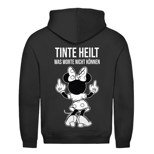 Tinte Heilt Mäuschen Rückendruck | Unisex Hoodie