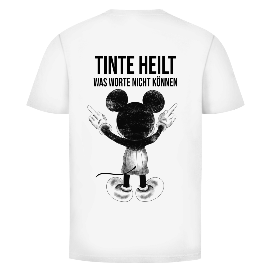 Tinte Heilt Maus Rückendruck | Unisex T-Shirt