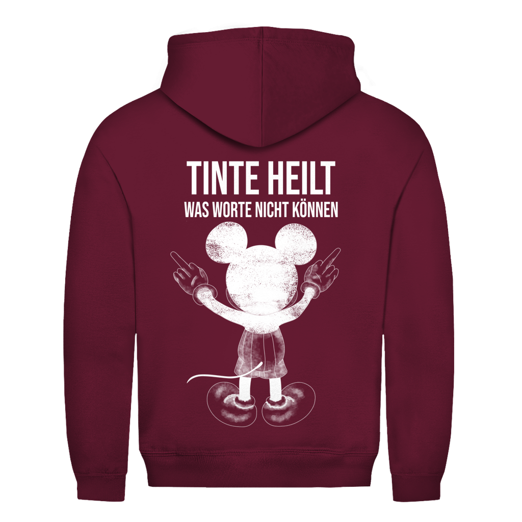 Tinte Heilt Maus Rückendruck | Unisex Hoodie