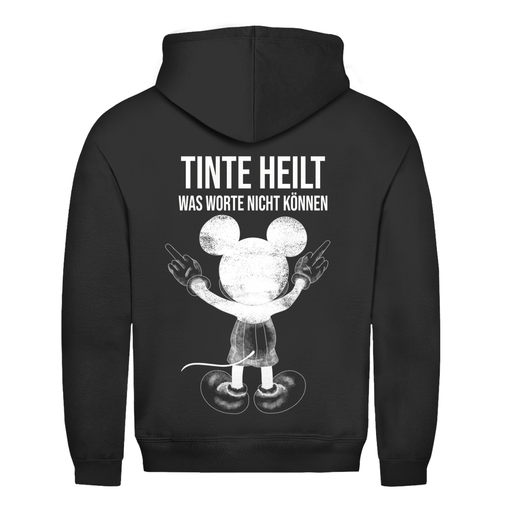Tinte Heilt Maus Rückendruck | Unisex Hoodie