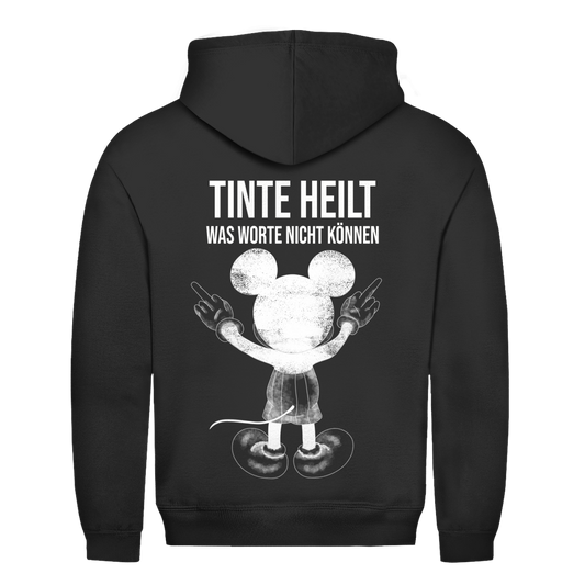 Tinte Heilt Maus Rückendruck | Unisex Hoodie